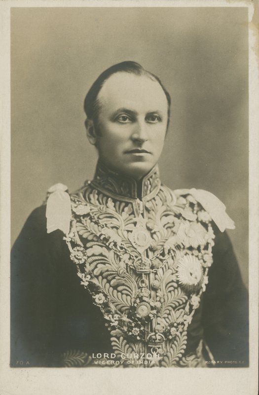 Lord Curzon, India alkirálya (f/w fotó) alkotó: English Photographer