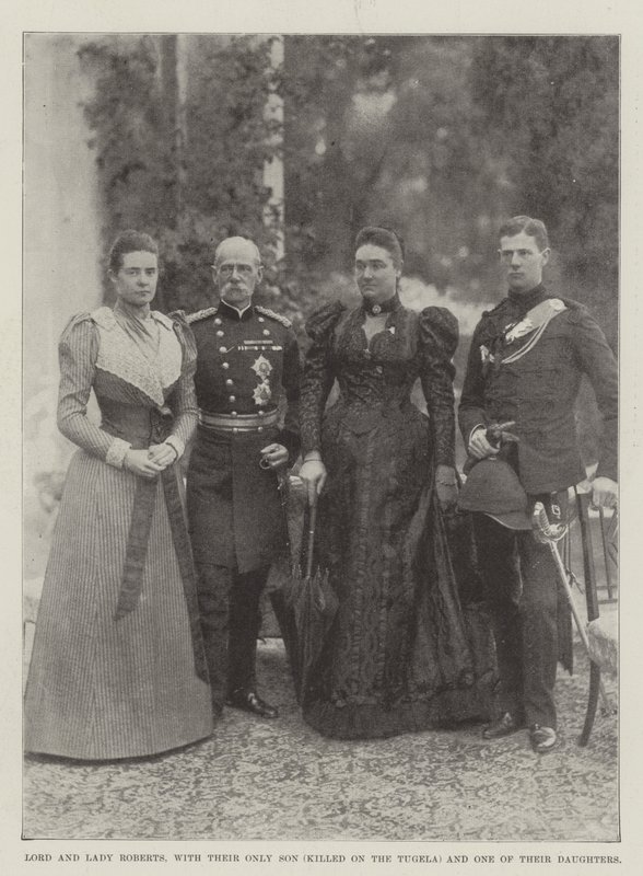 Lord és Lady Roberts egyetlen fiukkal (megölték a Tugelán) és egyik lányukkal alkotó: English Photographer