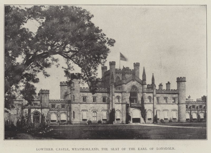 Lowther Castle, Westmorland, Lonsdale grófjának székhelye alkotó: English Photographer