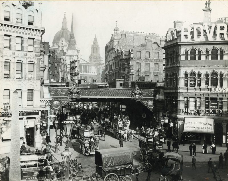 Ludgate Circus, London, 1900 körül alkotó: English Photographer