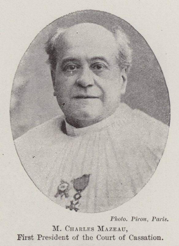 M Charles Mazeau, a Semmítőszék első elnöke alkotó: English Photographer