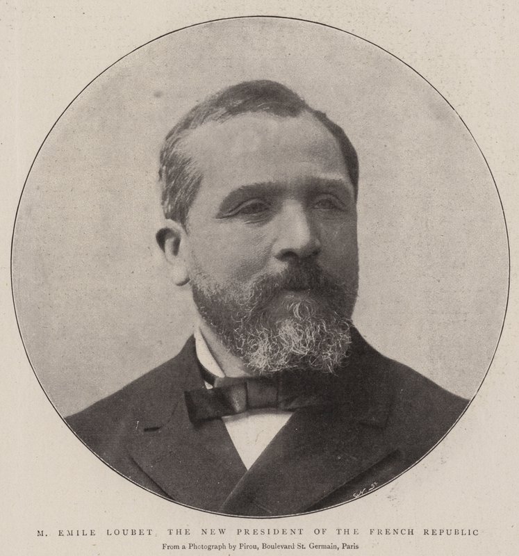 Emile Loubet, a Francia Köztársaság új elnöke alkotó: English Photographer