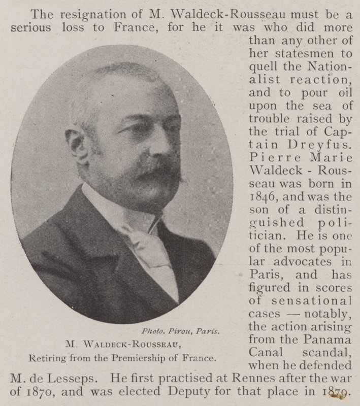 M Waldeck-Rousseau, visszavonul a francia Premiershiptől alkotó: English Photographer