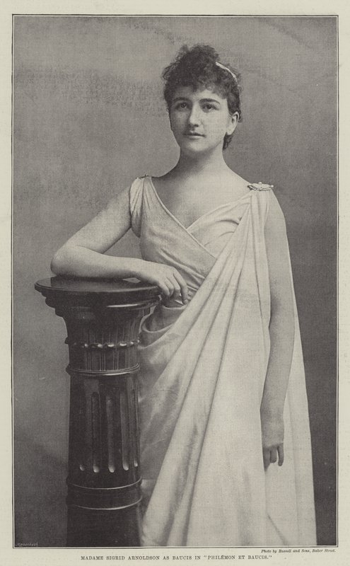 Madame Sigrid Arnoldson mint Baucis a Philemon et Baucisban alkotó: English Photographer