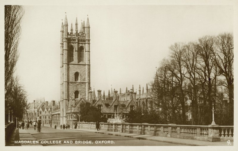 Magdalen College, Oxford (f/w fotó) alkotó: English Photographer