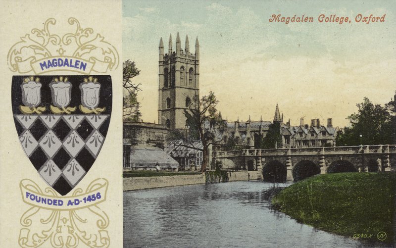 Magdalen College, Oxford (színes fotó) alkotó: English Photographer