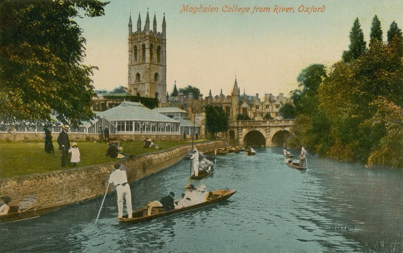 Magdalen College, Oxford, a folyótól alkotó: English Photographer
