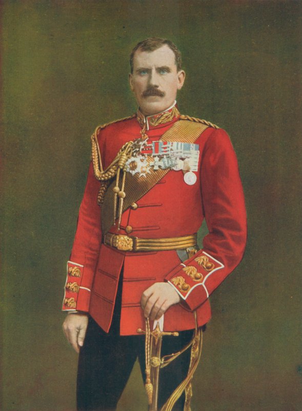 Hector A. MacDonald vezérőrnagy. A 3. (felvidéki) dandár parancsnoka Lord Methuennel alkotó: English Photographer