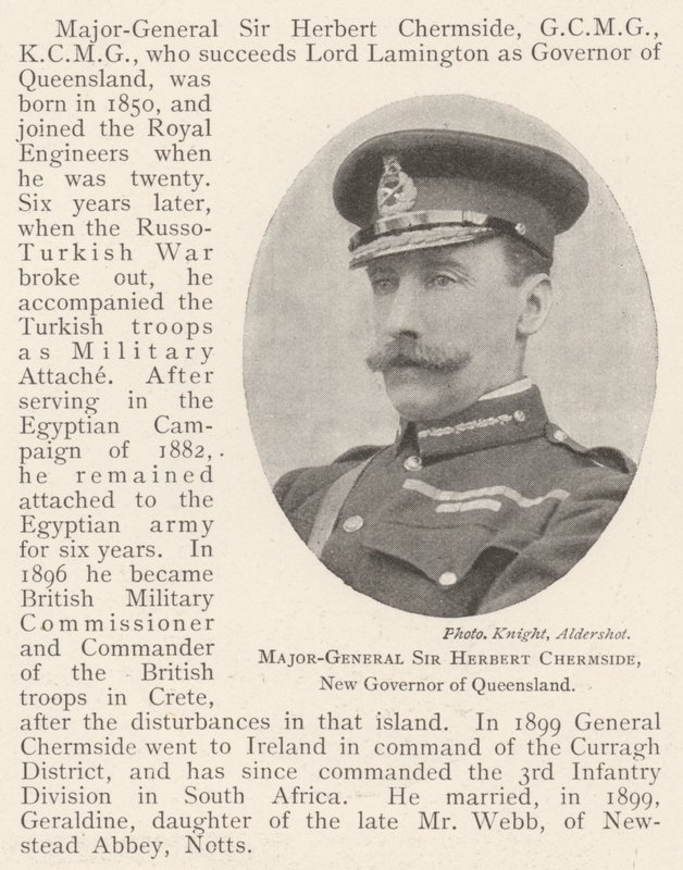 Sir Herbert Chermside vezérőrnagy, Queensland új kormányzója alkotó: English Photographer