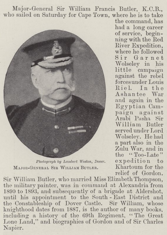 Sir William Butler vezérőrnagy alkotó: English Photographer