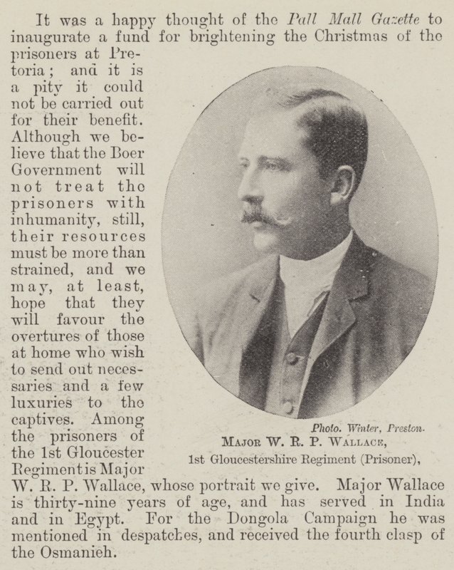 Wallace őrnagy, 1. Gloucestershire-ezred (fogoly) alkotó: English Photographer