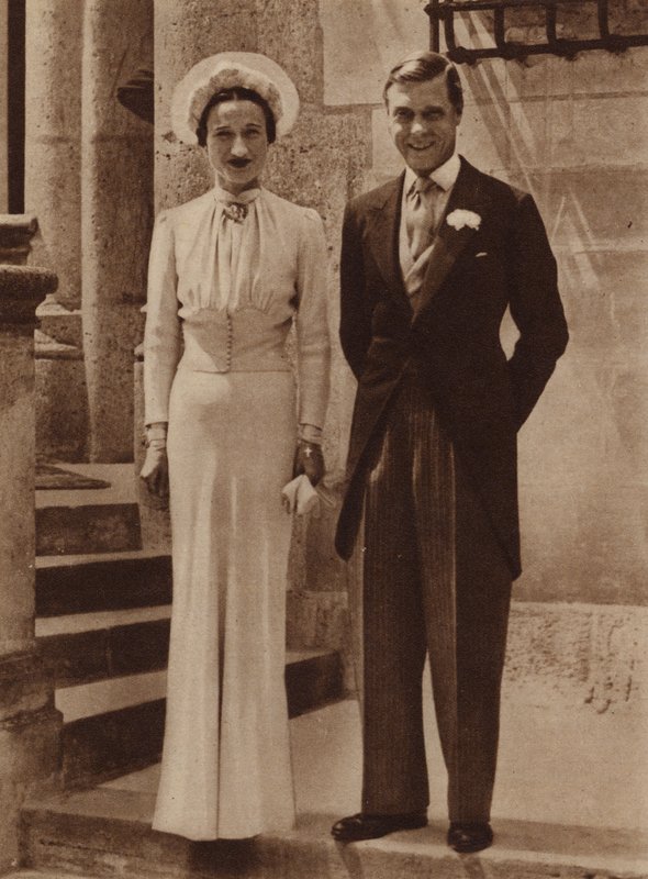 Windsor hercegének házassága Mrs Simpsonnal a Chateau de Cande-ban, Monts, 1937. június 3. alkotó: English Photographer