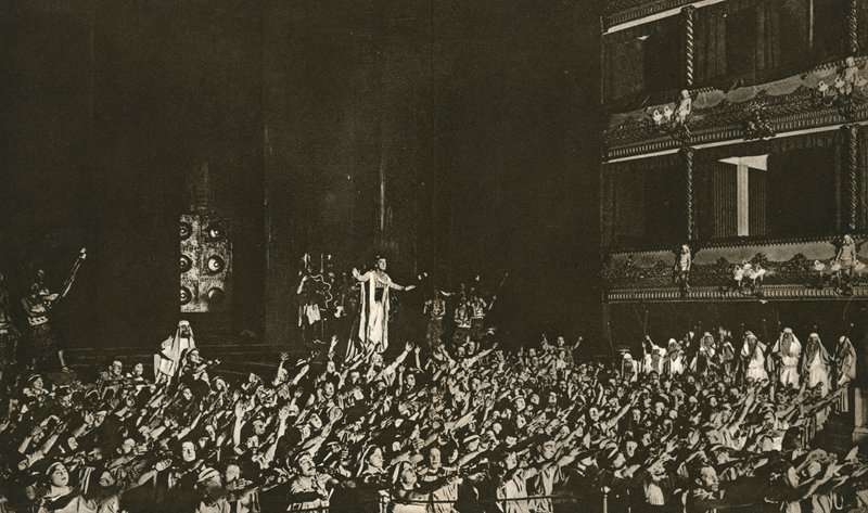 Max Reinhardts Oidipus Rex John Martin-Harvey-val 1912-ben alkotó: English Photographer