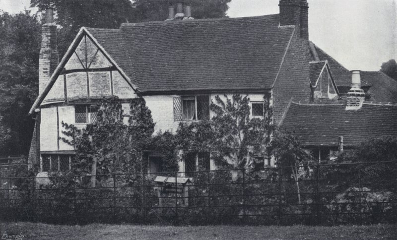 Milton házikója Chalfont St Giles-ben, Buckinghamshire-ben, ahol a londoni pestisjárvány idején tartózkodott (f/w fotó) alkotó: English Photographer