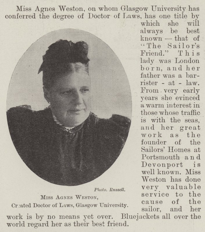 Miss Agnes Weston, a Glasgow Egyetem jogi doktora alkotó: English Photographer