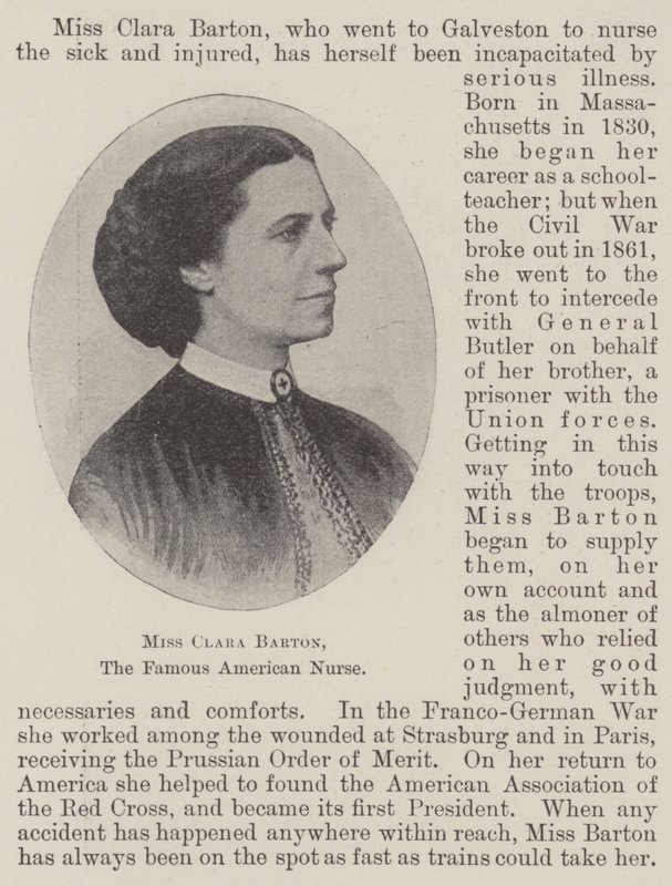 Clara Barton kisasszony, a híres amerikai nővér alkotó: English Photographer