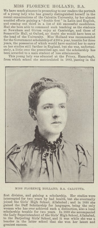 Miss Florence Holland, BA, Kalkutta alkotó: English Photographer