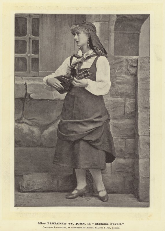 Miss Florence St John, Madame Favartban alkotó: English Photographer