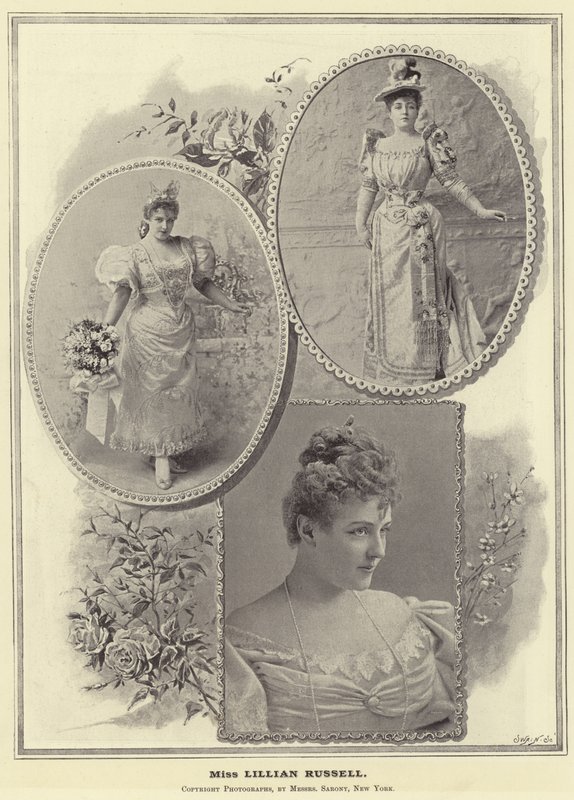 Lillian Russell kisasszony alkotó: English Photographer