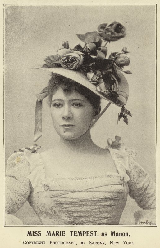 Miss Marie Tempest, Manon szerepében alkotó: English Photographer