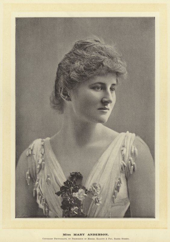 Miss Mary Anderson alkotó: English Photographer