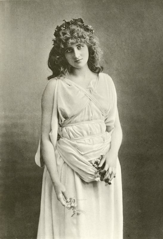 Miss Mary Anderson mint Perdita (mélynyomás) alkotó: English Photographer