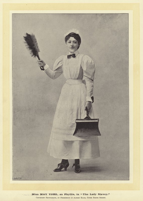 Miss May Yohe, mint Phyllis, a The Lady Slavey-ben alkotó: English Photographer