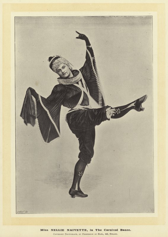 Miss Nellie Naivette, A karneváli táncban alkotó: English Photographer