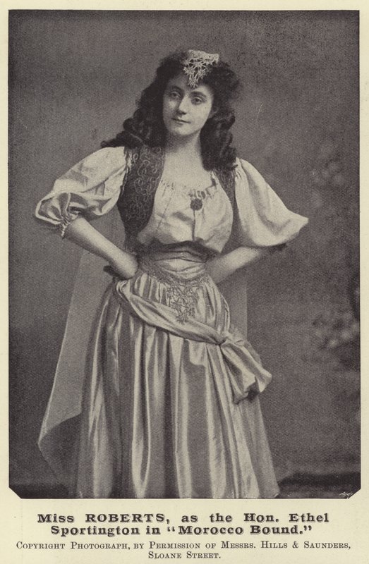 Miss Roberts, mint a Hon Ethel Sportington Marokkó Boundban alkotó: English Photographer