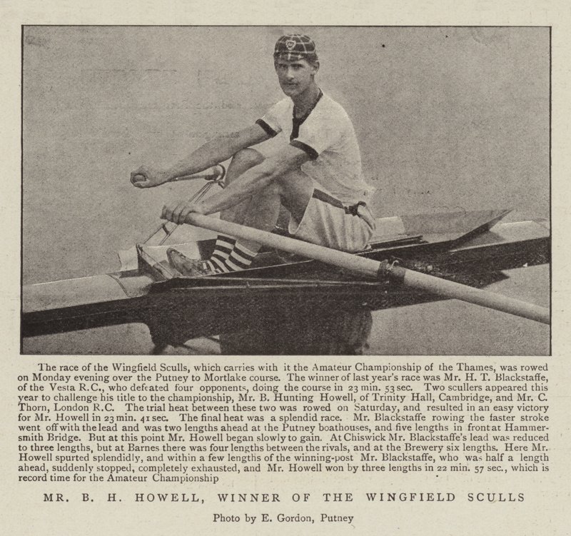 Mr B H Howell, a Wingfield Sculls győztese alkotó: English Photographer