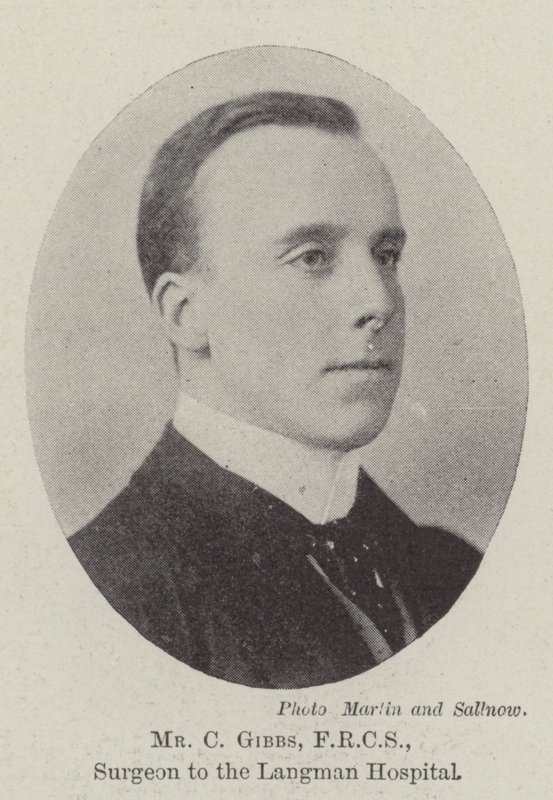 C Gibbs úr, FRCS, a Langman Kórház sebésze alkotó: English Photographer