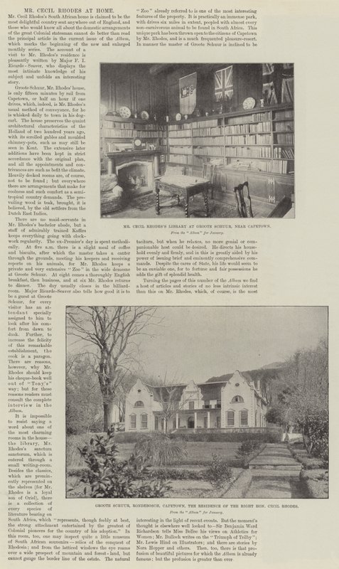 Mr. Cecil Rhodes otthon alkotó: English Photographer