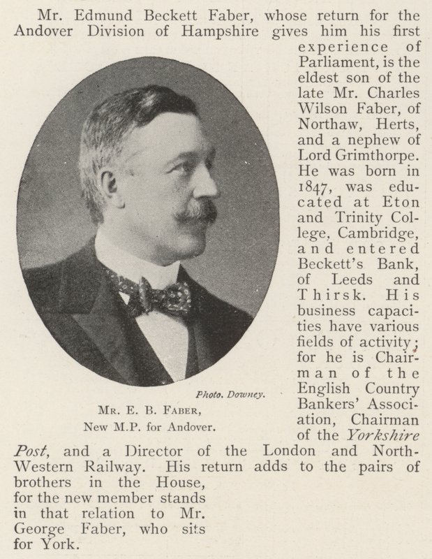 E B Faber úr, Andover új képviselője alkotó: English Photographer