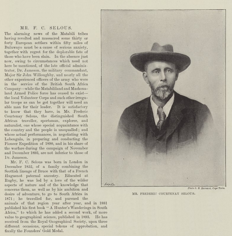 Frederic Courtenay Selous úr alkotó: English Photographer