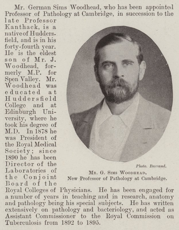 G Sims Woodhead úr, a Cambridge-i patológia új professzora alkotó: English Photographer