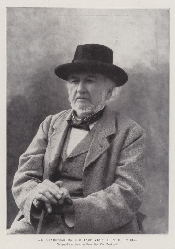 Mr Gladstone utolsó látogatásán a Riviérán alkotó: English Photographer