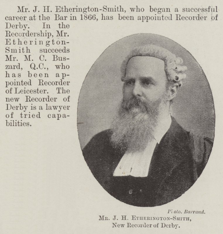 J. H. Etherington-Smith úr, a Derby új felvevője alkotó: English Photographer