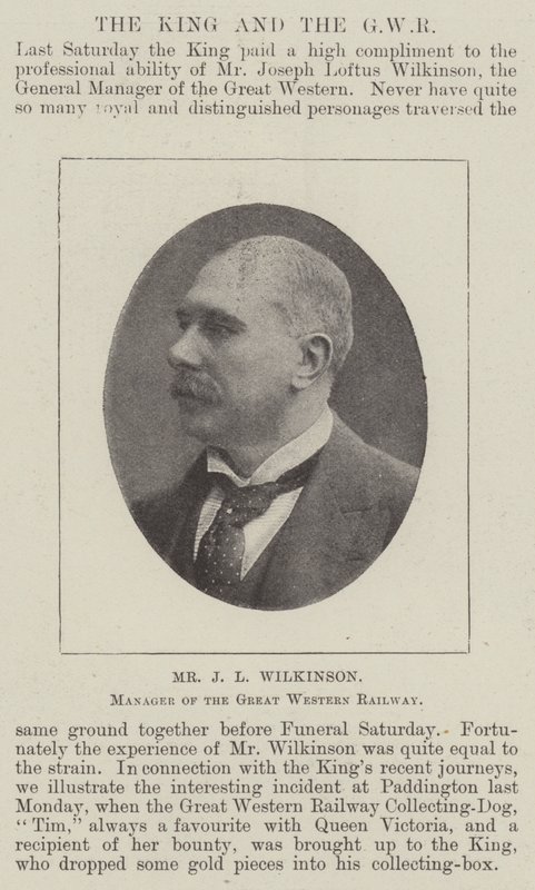 J L Wilkinson úr, a Great Western Railway igazgatója alkotó: English Photographer