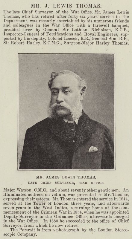 James Lewis Thomas úr, a hadihivatal néhai főfelmérője alkotó: English Photographer