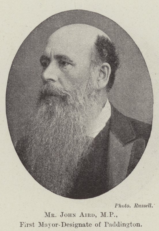 John Aird képviselő, Paddington első polgármester-jelöltje alkotó: English Photographer