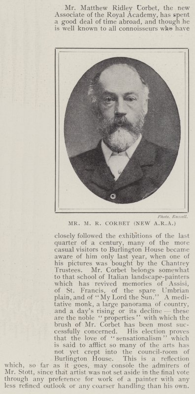 Mr. R. Corbett, Új ERA alkotó: English Photographer