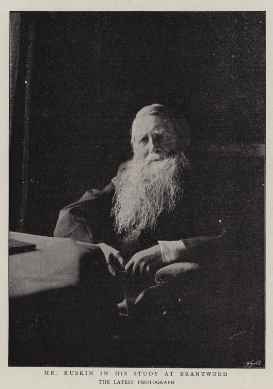 Ruskin úr a brantwoodi tanulmányában alkotó: English Photographer