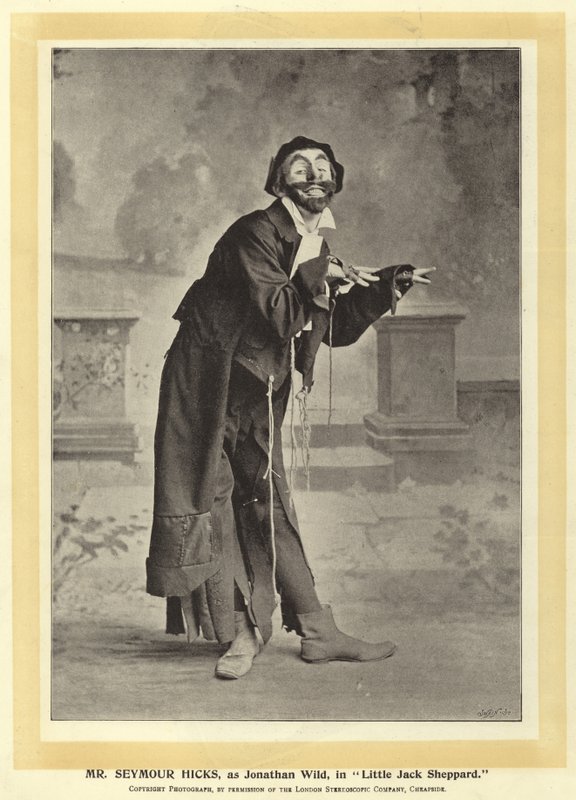 Mr Seymour Hicks, mint Jonathan Wild, a Little Jack Sheppardban alkotó: English Photographer