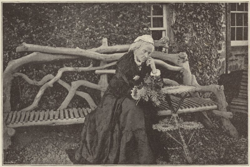 Mrs Gladstone a Blackcraig kastély kertjében alkotó: English Photographer