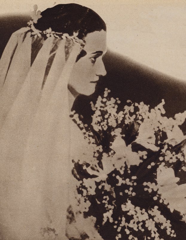 Mrs. Simpson első házassága idején, 1916-ban Winfield Spencer hadnaggyal, az Egyesült Államok légierejében (f/w fotó) alkotó: English Photographer