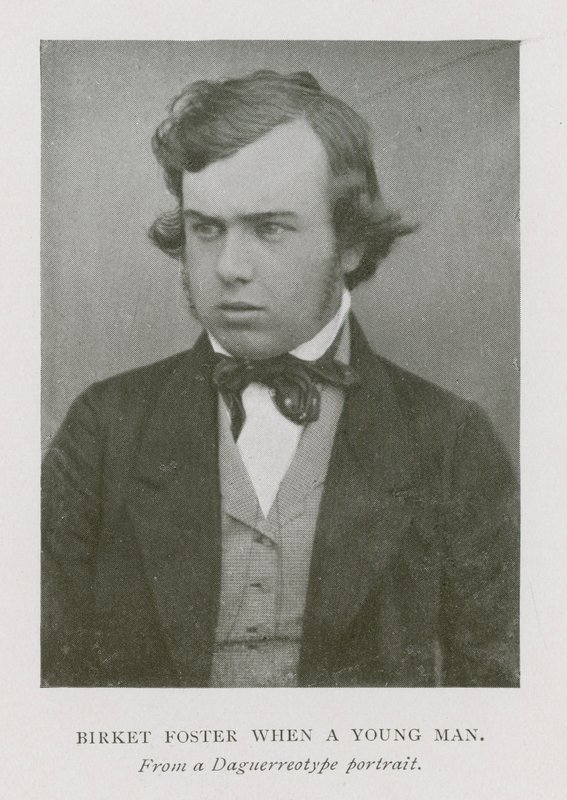 Myles Birket Foster angol művész fiatal férfiként (f/w fotó) alkotó: English Photographer