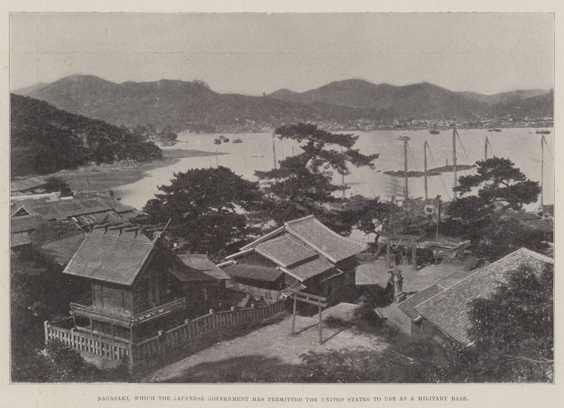 Nagaszaki, amelyet a japán kormány engedélyezte az Egyesült Államoknak, hogy katonai bázisként használja alkotó: English Photographer