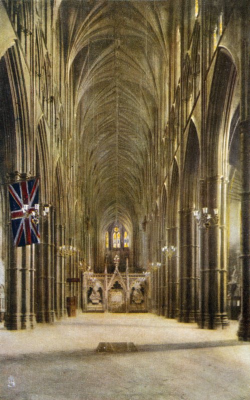 Nave és az ismeretlen harcos sírja, Westminster Abbey, London alkotó: English Photographer