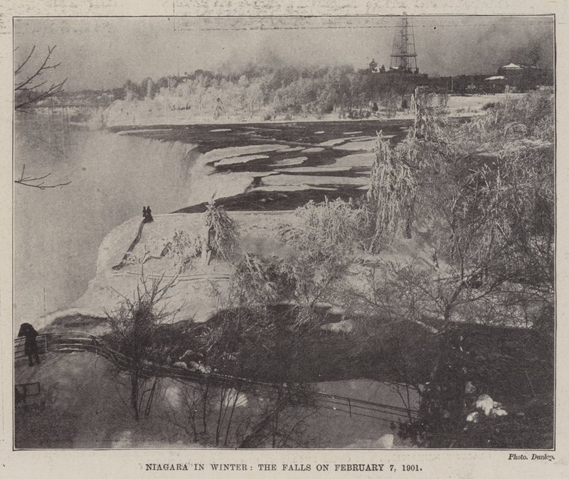 Niagara in Winter, the Falls 1901. február 7-én alkotó: English Photographer