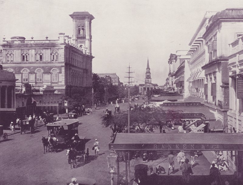 Old Court House Street, Kalkutta alkotó: English Photographer